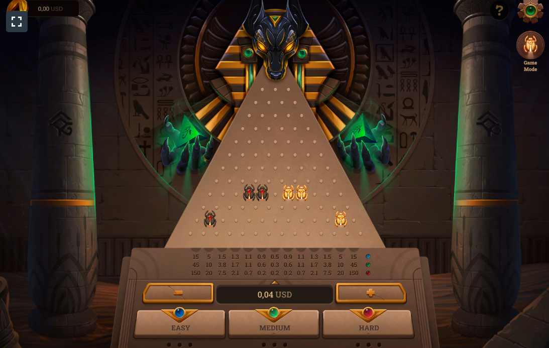 Игра Anubis Plinko