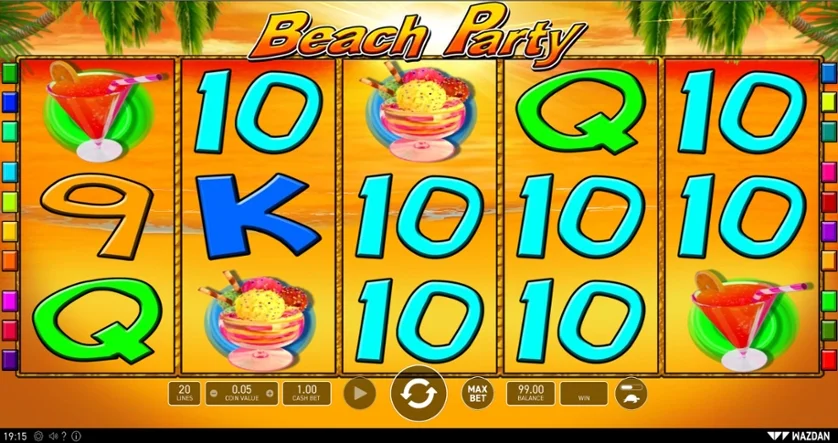 Beach Party слоты 1win 